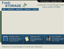 Tablet Screenshot of fondystorage.com